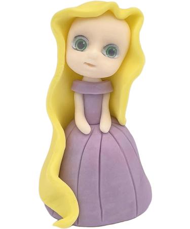 4x Princess Cake Toppers Set - Princess Castle Girls Birthday Party Wedding Baby Shower Christening Cupcake Decoration - Comes with an Edible Glue - Buy Online on SooperMarket.com
