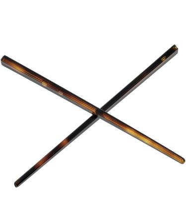 Camila Paris AD28/2 French Twist Stick Hair Pin Set - Set of 2 Tortoise Shell Hair Pins - Made in France - Buy Online on SooperMarket.com