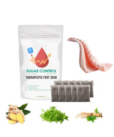 Healthify Sugar Control Therapeutic Foot Soak Sugar Control Therapeutic Foot Soak Bag Blood Sugar Control Therapeutic Foot Soak Sugar Control Soak Foot Salt (10PCS)