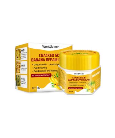 Toenail treatment cream foot cream - repair of cracked heels donates moisture and moisturizing corneal care daily foot cream 1 g (1 Pack) yellow
