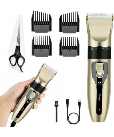Men's Cordless Hair Trimmer Cordless Hair Clipper Men Rechargeable Electric Razor Professional Hair Clipper HairCutting Kit Beard Trimmer Shaver Detail Trimmer with 4 Guide Combs Scissor Brush - Buy Online on SooperMarket.com