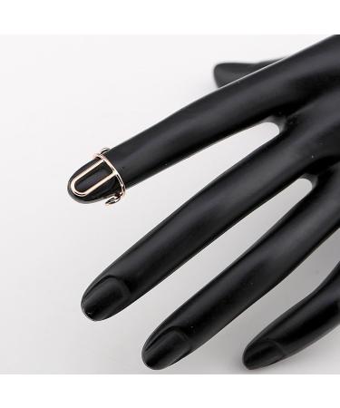 10 Nail Rings Adjustable Detachable Fingernail Rings Reusable Metal Nail Ring Set For False Nail Removable Nail Art Decoration Women Nails Jewelry Fingertip Decorations For Wearing Manicure Nails Gold - Buy Online on SooperMarket.com