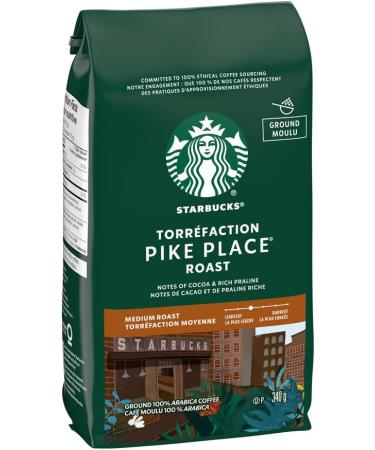 Starbucks Pike Place Ground Coffee Medium Roast Coffee 100% Ground Arabica Beans - 340g Bags (Pack of 6 2040g) - Buy Online on SooperMarket.com