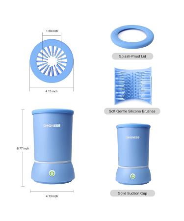 DOGNESS Automatic Dog Paw Cleaner for Small & Medium Dogs and Cats - Blue - Buy Online on SooperMarket.com
