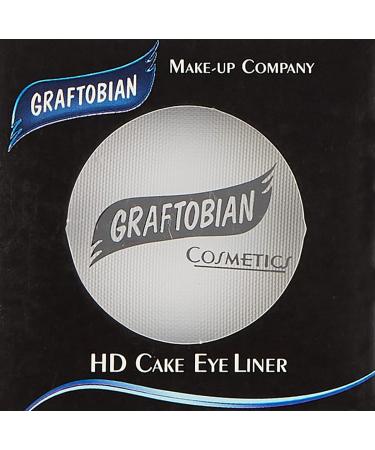 Graftobian Professional HD Cake Eyeliner in Stark White - Water-Activated Pressed Powder for Precise & Long-Lasting Wear - Made in USA - Buy Online on SooperMarket.com