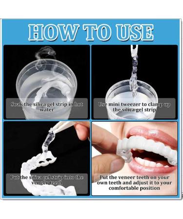 JMBK 5 Pairs Cosmetic Prosthesis Teeth - Fake Teeth Veneer for Comfort Fit & Confidence | Instant Snap-On Solution - Buy Online on SooperMarket.com
