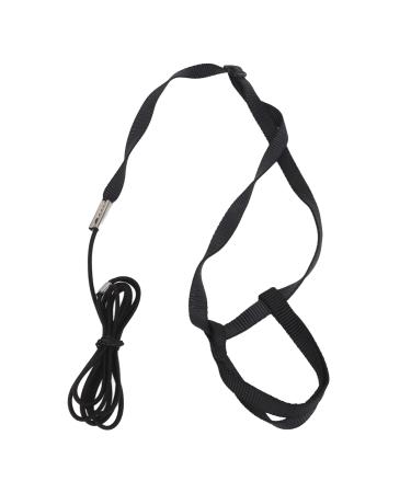 Psopp bird dishes and leash for parrot adjustable bird dishes PAPPAGES-FREILLEINE with adjustable buckle for grayka cadu black L
