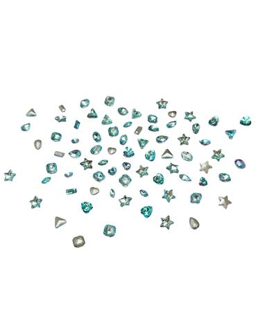 Multi-Shape Nail Rhinestones Decoration Art Accessories Jewelry Diamond 3D Tips Glass Crystal Pendant Ornaments Manicure Nail Art Stickers Decals Flower Supplies Kit Polish Jewels Tools Accessories B
