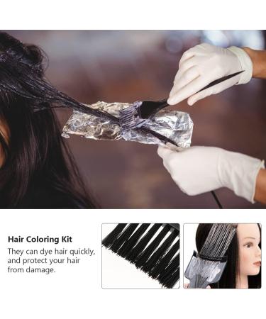 KALLORY Hair Dye Tools: Highlighting Board & Brush Kit for Hair Coloring - 4 Pcs Set, 32x10x1.3cm - Black - Buy Online on SooperMarket.com