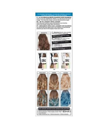 LOreal Colorista Washout Ocean Blue - Temporary Hair Color for Effortless Summer Streaks | Shop Now! - Buy Online on SooperMarket.com
