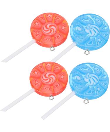 12 Pcs Lollipop Keychain Key Fob Lollipops DIY Charm Key Hanging Charms Dessert Bracelet 6X3CMx5pcs Assorted Colorx5pcs - Buy Online on SooperMarket.com