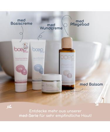 Boep Med Care Bath Oil - Vegan Soothing Oil for Sensitive Skin & Neurodermatitis | Doctor-Developed Natural Cosmetics (125ml) - Buy Online on SooperMarket.com