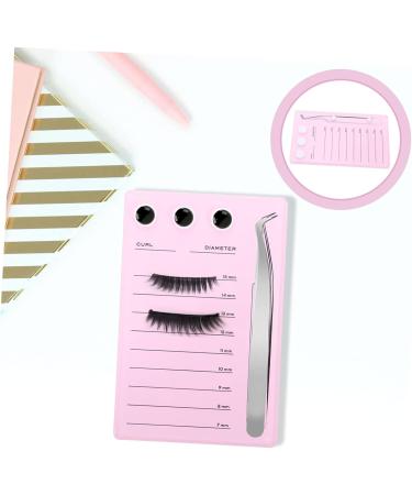 Mikinona Magnetic Eyelash Board Hand Plate Lashes Magnetic False Eyelashes Pallet Holder Eyelash Grafting Supplies Lash Storage Board Eyelash Holder Accessories Acrylic Epoxy Pink 14.3x9.4cm Pink - Buy Online on SooperMarket.com