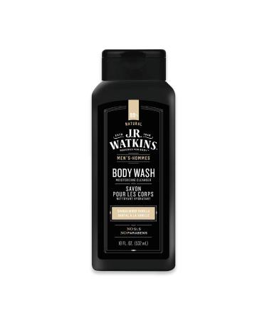 J R Watkins Men's Body Wash Sandalwood Vanilla 18 fl oz (532 ml)