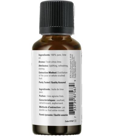 Now Foods Lime Oil (Citrus aurantifolia)30mL - Buy Online on SooperMarket.com