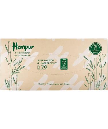 Hempur Cosmetics Bamboo Towels - 3-Layer Super Soft Sustainable Unbleached Chemical-Free - 70 Towels in 1 Pack for Eco-Friendly Living - Buy Online on SooperMarket.com