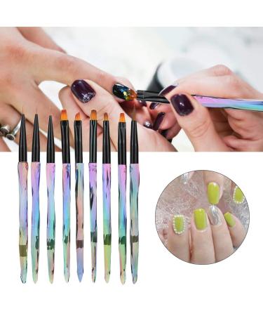 9PC Nail Art Kit: Pens Brushes Dots & Marking Tools for DIY Designs - Buy Online on SooperMarket.com
