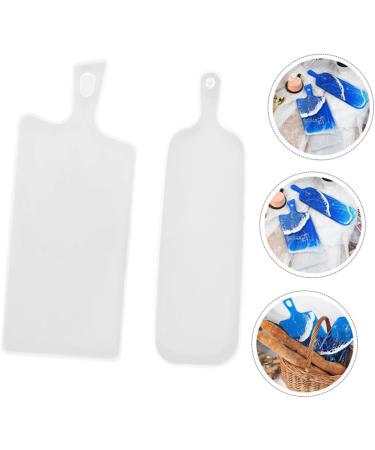 STOBOK 2Pcs handle tray mold paddle silicone mold tray molds for epoxy silicone tray rack - Buy Online on SooperMarket.com