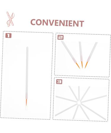 BELLIFFY 100pcs Disposable Eyeliner Brush Liquid Brush Eyeliner The Face Nylon Lip Liner Brush Girl White - Buy Online on SooperMarket.com