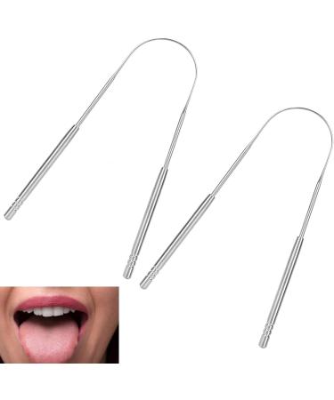 Hiraith U-Shaped Stainless Steel Tongue Scraper | Bad Breath Removal & Oral Health Protection - Buy Online on SooperMarket.com