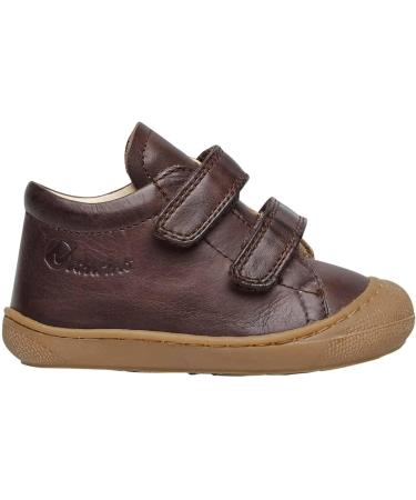 Naturino Cocoon VL Leather First-Steps Shoes - 4.5 UK Brown - Buy Online on SooperMarket.com