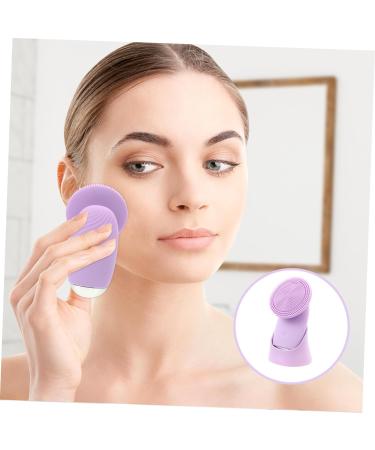Didiseaon 1pc Facial Cleanser Face Cleansing Brush Cleanser Brush Waterproof Face Brush Deep Cleansing Face Brush Face Cleaning Tool Charging Mode Exfoliating Brush Silica Gel Purple - Buy Online on SooperMarket.com