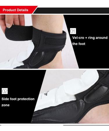 Wonzone Taekwondo Boxing Foot Protector - Martial Arts Sparring Gear for Men Women Kids - Black Small - Buy Online on SooperMarket.com