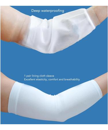 Upper Arm Cast Cover for Shower Waterproof Silicone Elbow Cast Cover Sleeve Protector (M) Medium - Buy Online on SooperMarket.com