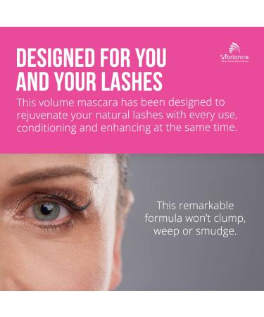 Vibriance Volumizing Mascara - Lift, Lengthen, and Moisturize | Easy Application, No Clumps, No Smudges | Water-Based Organic Ingredients | Black Mascara - Buy Online on SooperMarket.com