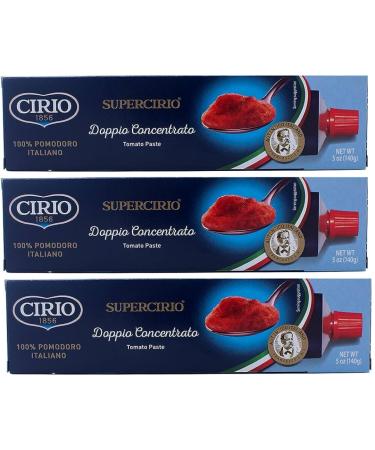 Tomato Puree Tubes 140g - Bundle Consisting of Cirio x3 Pack