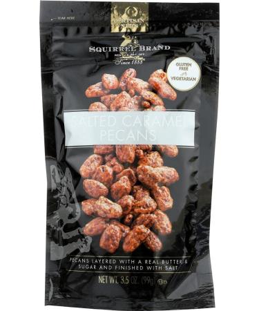 SQUIRREL BRAND Salted Caramel Pecans, 3.5 OZ