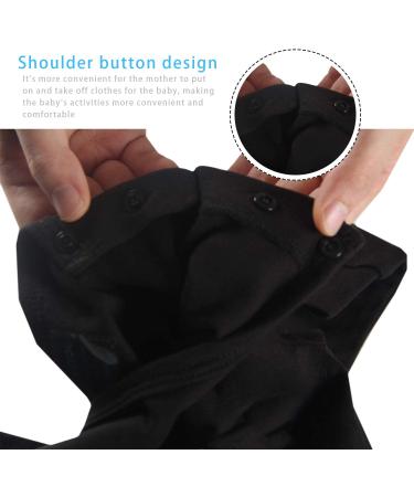 Culbutomind Baby Twins Bodysuits Double Trouble Romper Set with Hat - Black (3-6 Months) - Buy Online on SooperMarket.com