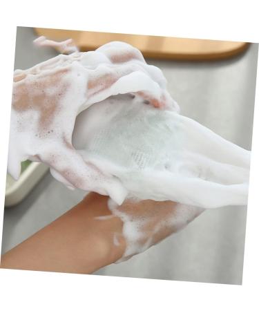 BELLIFFY 6pcs Bubble Net Bath Defoliator Towel Mesh Soap Saver Foaming and Drying Soap Net Bar Soap Pe White - Buy Online on SooperMarket.com