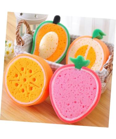 Angoily 12 Pcs Natural Bath Loofah Sponge Exfoliator - Fruit Decor Shower Tool for Exfoliating & Body Scrub - Ideal for Spa & Bath - Buy Online on SooperMarket.com