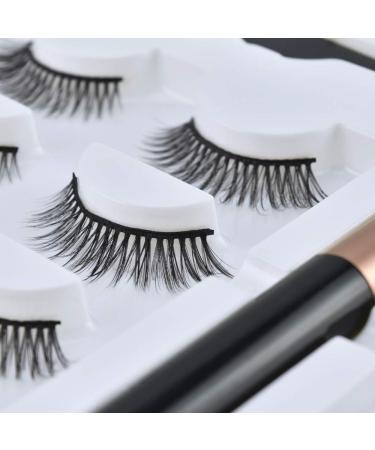 Scorpio Magnetic Eyelash Set False Eyelash Waterproof Magnetic Eyelashes Glue Free and Natural 3D False Eyelashes - Buy Online on SooperMarket.com