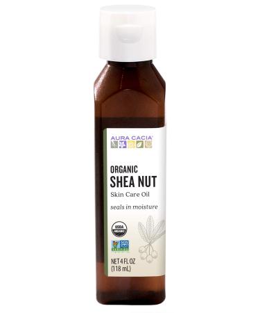 Aura Cacia Certified Organic Shea Nut Skin Care Oil | 4 fl. oz. Shea Nut 4 Fl Oz (Pack of 1)