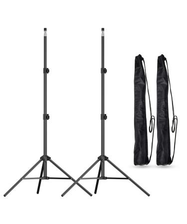 EMART 7 Ft Light Stand for Photography, Portable Photo Video Tripod Stand, Lighting Stand with Carry Case for Speedlight, Flash, Softbox, Umbrella, Strobe Light, Camera, Photographic Portrait - 2 Pack 7ft 2 Pack