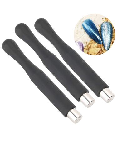 Buy 3pcs Cylindrical Nail Polish Magnet Stick | UV Gel Polish Tool for Cat Eye Nail Art - International Shipping Available - Buy Online on SooperMarket.com
