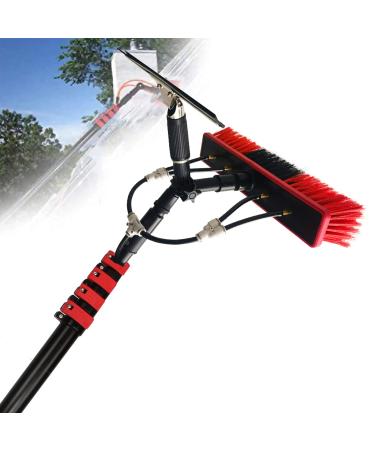 photovoltaic cleaner window cleaning pole Photovoltaic Panel Cleaning Water Fed Telesbrush Extendable Cleaner Suitable for Photovoltaic Panel Cleaning Trucks Windows-18Ft/36Ft