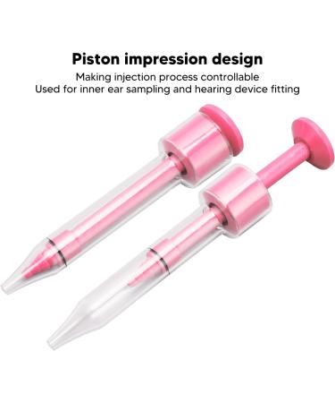 Portable 3.5mm Pink Syringe Ear Impression Injector for Hearing Devices - Refillable & Safe - Buy Online on SooperMarket.com