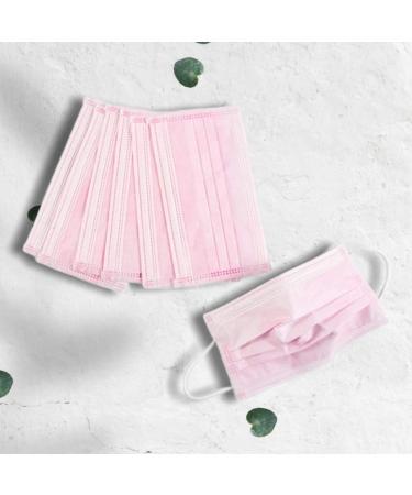 Pink Disposable Face Masks - 3 Ply Protection | 10 Pack | Ideal for Office Restaurant & Outdoor Use - Buy Online on SooperMarket.com