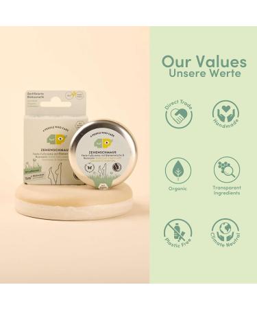 Fixed Organic Foot Cream with Beeswax & Shea Butter | Toe Feast by 4peoplewhocare - KO Foot Care with Rosemary & Eucalyptus (40g Refill) - Buy Online on SooperMarket.com