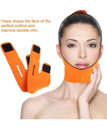 Face Slimming Cheek Mask V Face Line Belt - Orange Chin Lift Up Anti Wrinkle Sleep Mask - Buy Online on SooperMarket.com