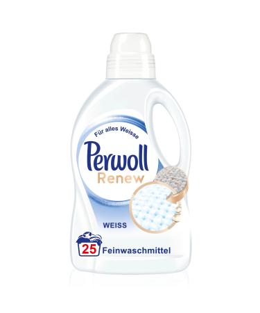 Perwoll Renew White (25 washes) Liquid Detergent For White Laundry Fine Detergent Strengthens Fibers And Improves Color Intensity