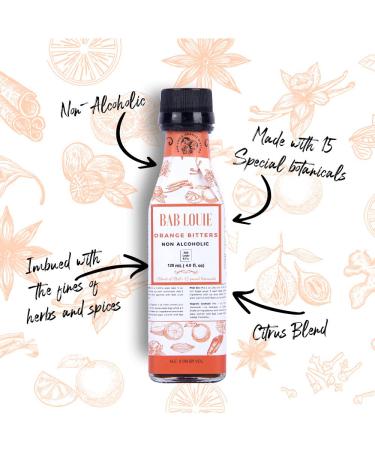 Bablouie Orange Bitters - 3.3oz Non-Alcoholic Craft Bitters with Distinct Citrus Notes for Classic Cocktails - Buy Online on SooperMarket.com