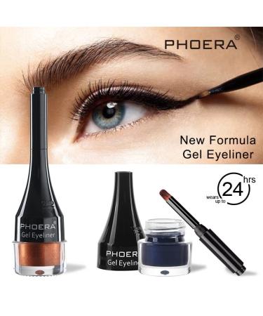 Go Ho Brown Eyeliner Gel Pot - High Pigmented Matte Cream Eye Makeup with Brush for Women - Buy Online on SooperMarket.com