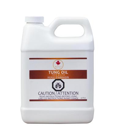 100% Pure Tung Oil (32 oz (946ml)) 32 Ounce (946ml)