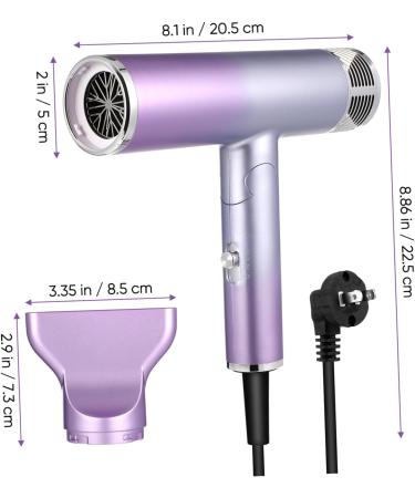 WOONEKY Foldable Hair Dryer Travel Hair Dryer Travel Hair Bonnet Dryer Small Hairdryer Brushless Motor - Buy Online on SooperMarket.com