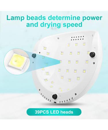 Janolia 86W LED UV Nail Dryer Lamp - Professional Gel Nail Lamp with Sensor & LCD Display - Perfect for Fingernail & Toenail Designs - 4 Timer Settings - Ideal for All Gel Nails - Buy Online on SooperMarket.com