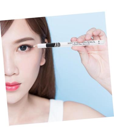 PLAFOPE 70 Pcs Lying Silkworm Eyeliner Makeup Eyeliner Pencils Make up Eyeliner Pen Gel White Wooden Pole - Buy Online on SooperMarket.com